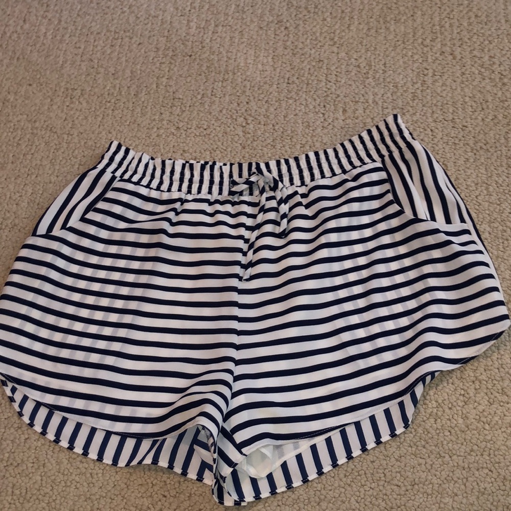 Striped Flowy Shorts